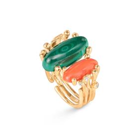 Ringe, Gelbgold, Ole Lynggaard Copenhagen BoHo Ring Double A2928-401