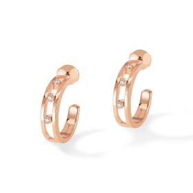 Ohrringe, Roségold, Messika Move Classique Hoop Ohrringe 04407-PG