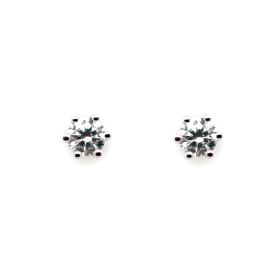 Weißgold, Ohrringe, Juwelier Michels CLASSICS Ohrringe je 0,10 Karat Weißgold CE-6-020-WG