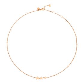 Roségold, Halsschmuck, DoDo Halskette Stellina DCC1006-STAR4-0009R