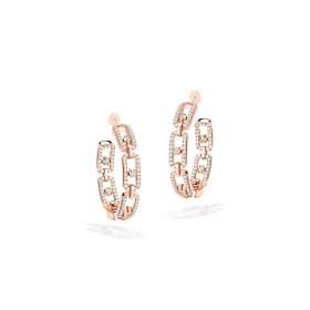         Roségold, Ohrringe, Messika Move Link Creolen 12716-PG