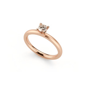         Rotgold, Ringe, Niessing Amatis 4 Krappen Ring N331960-0.23ct-cinnamon-satin-cr