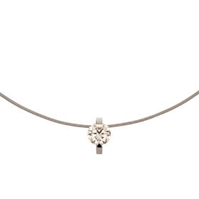Weißgold, Halsschmuck, Niessing Princess Anhänger  N363960-10.1mm-1.5ct-cinnamon-fg