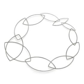 Weißgold, Halsschmuck, Niessing Spitzbogenkette Halskette N173060-fg