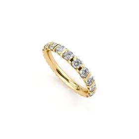 Gelbgold, Ringe, Niessing Memory Ring N331951-0.12ct-gvs2-gloss-cy