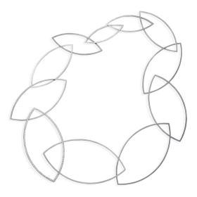 Platin, Halsschmuck, Niessing Spitzbogenkette Halskette N363967-pt