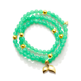         Gelbgold, Armschmuck, Tamara Comolli INDIA Armband mit Chrysoprase Medium B-IND-Chry-3-m-yg