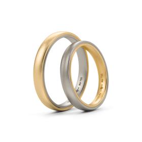 Weißgold, Ringe, Niessing Tango Trauringe N181030-3mm-nature-cy-fg