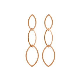 Rotgold, Ohrringe, Niessing Quinta Navette Ohrhänger N224018-110mm-cr