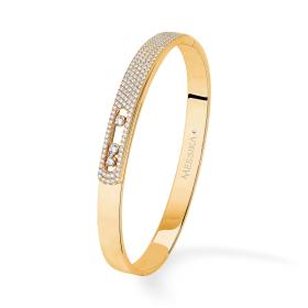 Armschmuck, Gelbgold, Messika Bangle Move Noa Pavée Armspange 06371-YG