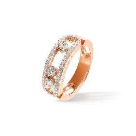 Roségold, Ringe, Messika Move Classique Pavé Ring 04000-PG
