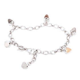         Weißgold, Armschmuck, Tamara Comolli MIKADO Charm Armband 'Cashmere' mit Diamant-Pavé B-MC-Ch-Cas-p-wg