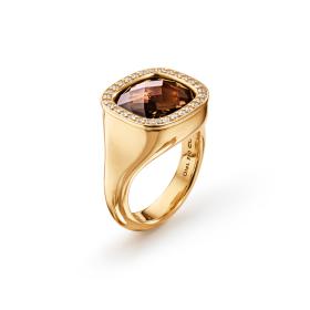 Gelbgold, Ringe, Ole Lynggaard Copenhagen Cushion Ring A2840-401