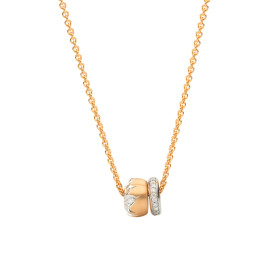         Rotgold, Halsschmuck, Schmuckwerk Alpen Anhänger mit Halskette GH1016-RG