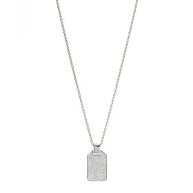 Platin, Halsschmuck, Schmuckwerk Meine Welt Anhänger mit Halskette, Ref: OH216-PT
