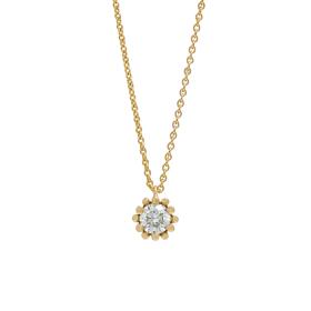 Gelbgold, Halsschmuck, Schmuckwerk Alpen Anhänger mit Halskette FH114-GG