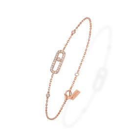 Armschmuck, Roségold, Messika Move Uno Pavé Armband 04706-PG