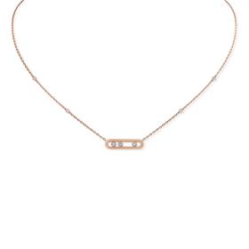 Roségold, Halsschmuck, Messika Move Classique Baby Halskette 04323-PG