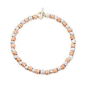        Roségold &amp; Silber, Armschmuck, DoDo Armband Granelli DBB9005-GRANE-MIX9A