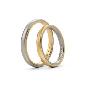 Weißgold, Ringe, Niessing Tango Trauringe N181030-2.5mm-nature-fg-cy