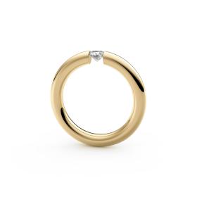Gelbgold, Ringe, Niessing Spannring Rund N141792-3.1mm-0.25ct-gloss-cy