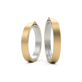 Niessing Refugium Trauringe N351536-3.5mm-1br-nature-pt-cy