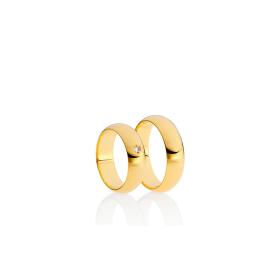 Niessing Trauring Halbrund/Flach N131294