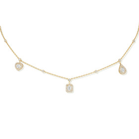         Gelbgold, Halsschmuck, Messika My Twin Halskette 11945-YG