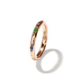 Roségold, Ringe, Tamara Comolli GYPSY Bandring Pavé  'Candy' R-Gyp-B-CanP-rg