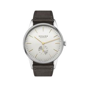 Herrenuhr, NOMOS Glashütte Orion 38 silber 378