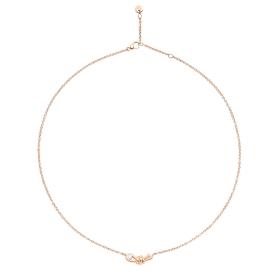 Roségold, Halsschmuck, DoDo Halskette Nodo DCC3003-KNOT0-DB09R