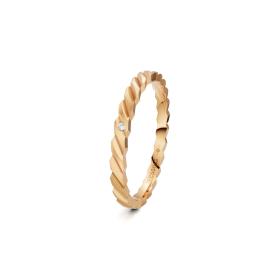 Roségold, Ringe, Niessing Woven Love Ring N401510-2mm-0.005ct-satin-fr