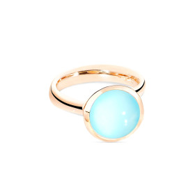         Roségold, Ringe, Tamara Comolli BOUTON Ring Large mit Chalcedon R-BOU-l-ChAq-rg