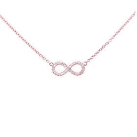        Roségold, Halsschmuck, Juwelier Michels LOVE Collier Eternity Brillant LC-E-SEL-RO