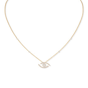         Gelbgold, Halsschmuck, Messika Lucky Eye Halskette 07525-YG