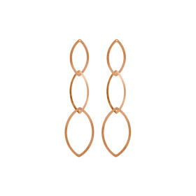 Rotgold, Ohrringe, Niessing Quinta Navette Ohrhänger N224018-80mm-cr