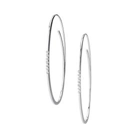 Platin, Ohrringe, Niessing Linear Brillant Creolen  N364912-7br-pt