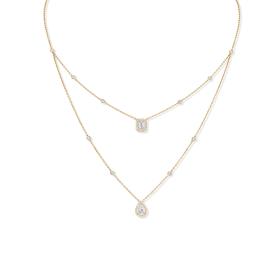 Gelbgold, Halsschmuck, Messika My Twin Halskette 12966-YG