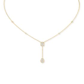 Gelbgold, Halsschmuck, Messika My Twin Tie Halskette 06693-YG