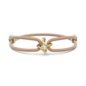 Gelbgold, Armschmuck, Niessing Spannring® Ära Armband, Ref: N392910-taupe-cy