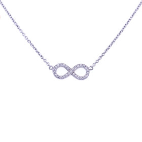        Platin, Halsschmuck, Juwelier Michels LOVE Collier Eternity Brillant LC-E-SEL-PT
