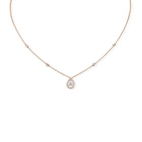 Roségold, Halsschmuck, Messika Joy Diamant Poire Collier 05224-PG