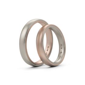 Weißgold, Ringe, Niessing Tango Trauringe N181030-3.5mm-nature-fg-rw