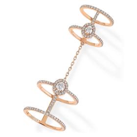 Ringe, Roségold, Messika Glam'azone Double Pavé Ring 05671-PG