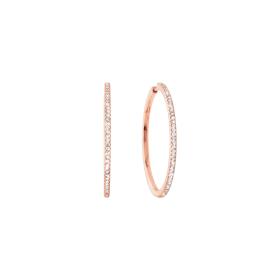 Ohrringe, Roségold, Ole Lynggaard Copenhagen Love Band Creole Large A2599-701