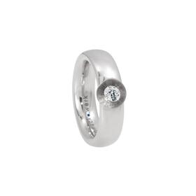 Weißgold, Ringe, Schmuckwerk Glasklar Ring DR757-WG-WG