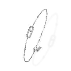 Weißgold, Armschmuck, Messika Move Uno Pavé Armband 04706-WG