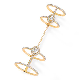 Gelbgold, Ringe, Messika Glam'azone Double Pavé Ring, Ref: 05671-YG