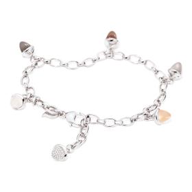 Weißgold, Armschmuck, Tamara Comolli MIKADO Charm Armband B-MC-Ch-Cas-p-wg