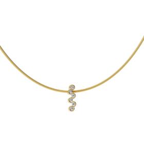 Gelbgold, Halsschmuck, Niessing Diamond Wave Anhänger  N373966-cy